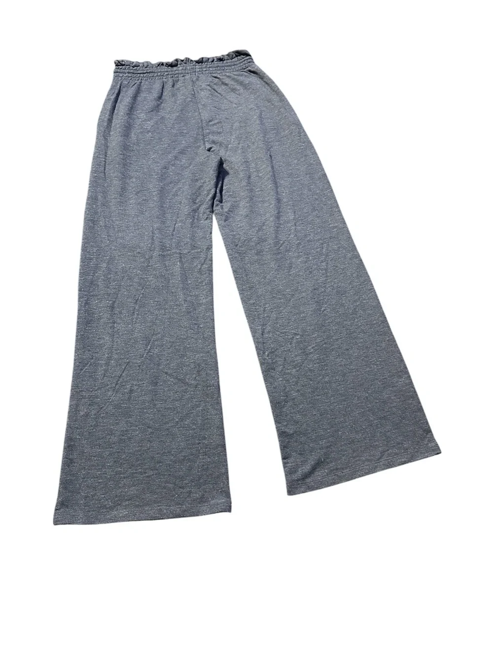 Wide Leg Super Soft Drawstring Lounge Pants in Heather Gray